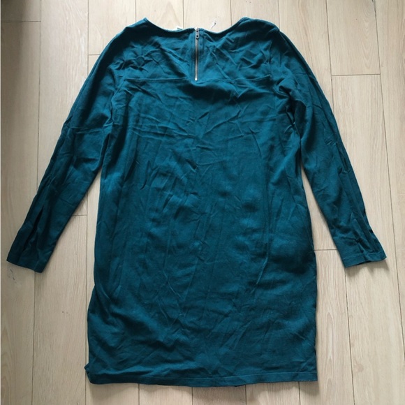 Fat Face Emerald Cotton Long Sleeve Dress Size L - Picture 3 of 12